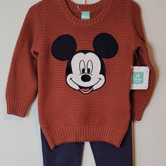 Disney Mickey Mouse Sweater & Pants Set - Baby Toddler Outfit (24 Months) - Picture 8 of 10